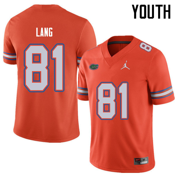 Jordan Brand Youth #81 Dante Lang Florida Gators College Football Jerseys Sale-Orange